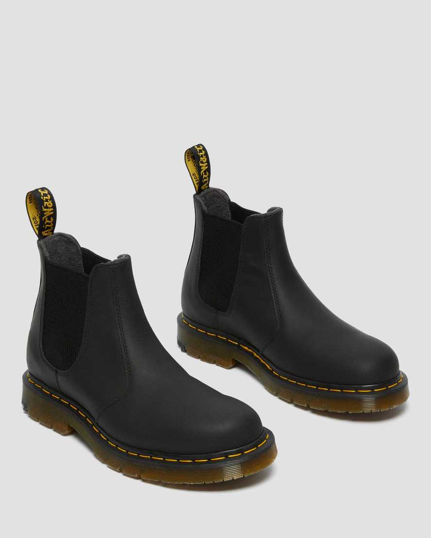 Dr Martens 2976 DM's Wintergrip Men Chelsea Boots Black | 52AHMJVWP