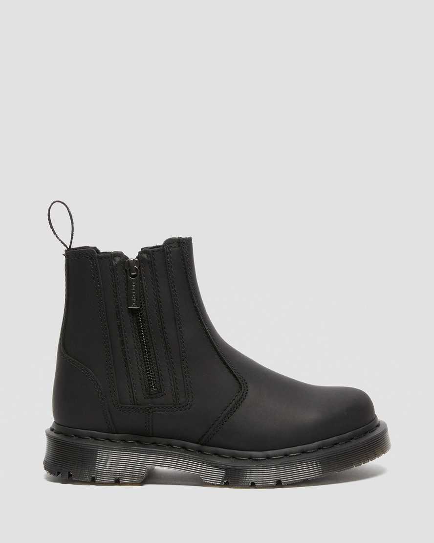 Dr Martens 2976 DM's Wintergrip Zip Up Women Boots Black | 36RFTNVCG