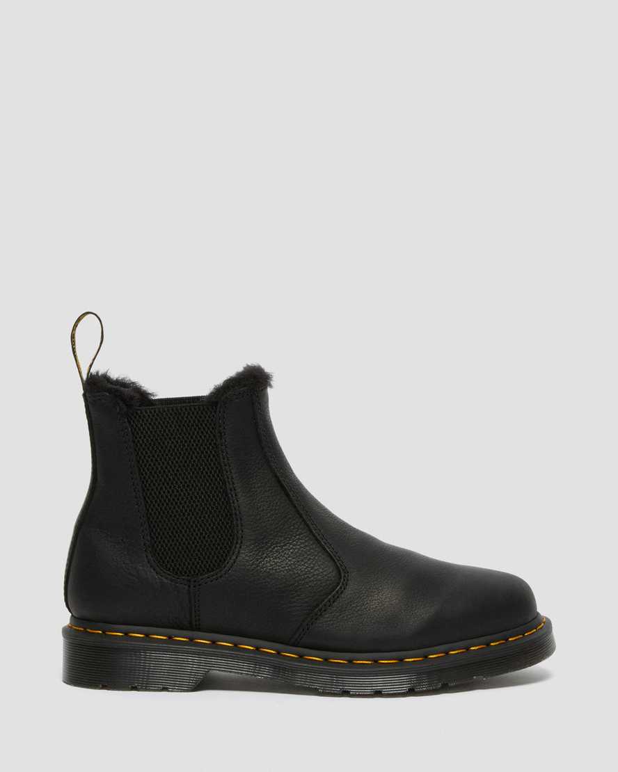 Dr Martens 2976 Faux Fur Lined Men Chelsea Boots Black | 90QWBLADG