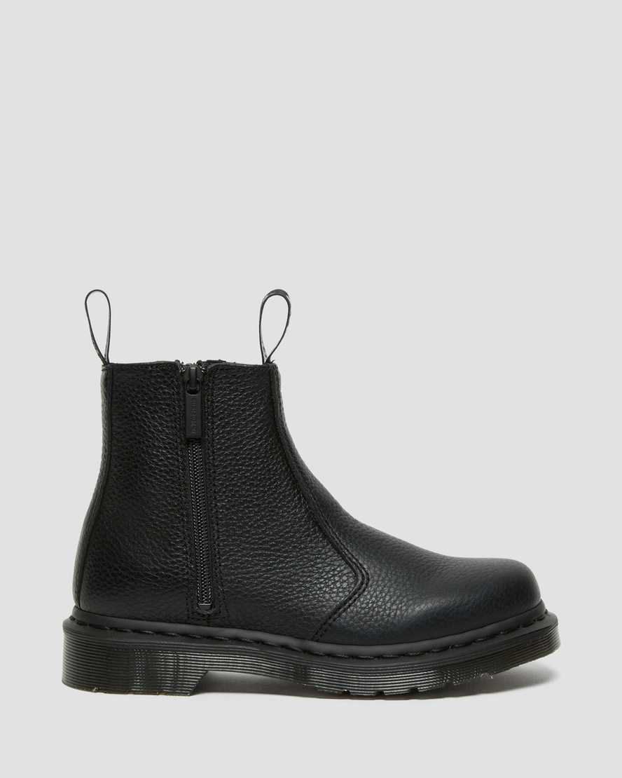 Dr Martens 2976 Leather Zip Up Women Boots Black | 69QBDFSGE