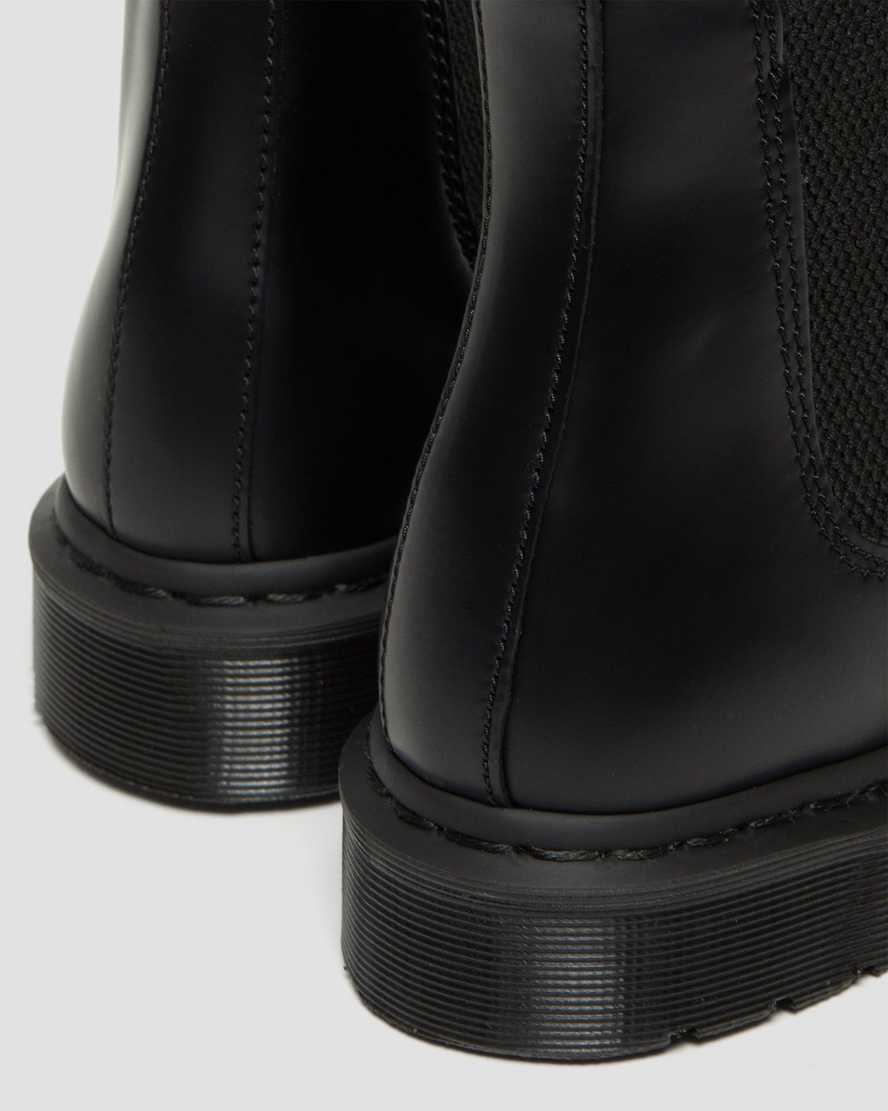 Dr Martens 2976 Mono Smooth Leather Women Chelsea Boots Black | 60BCMILTS