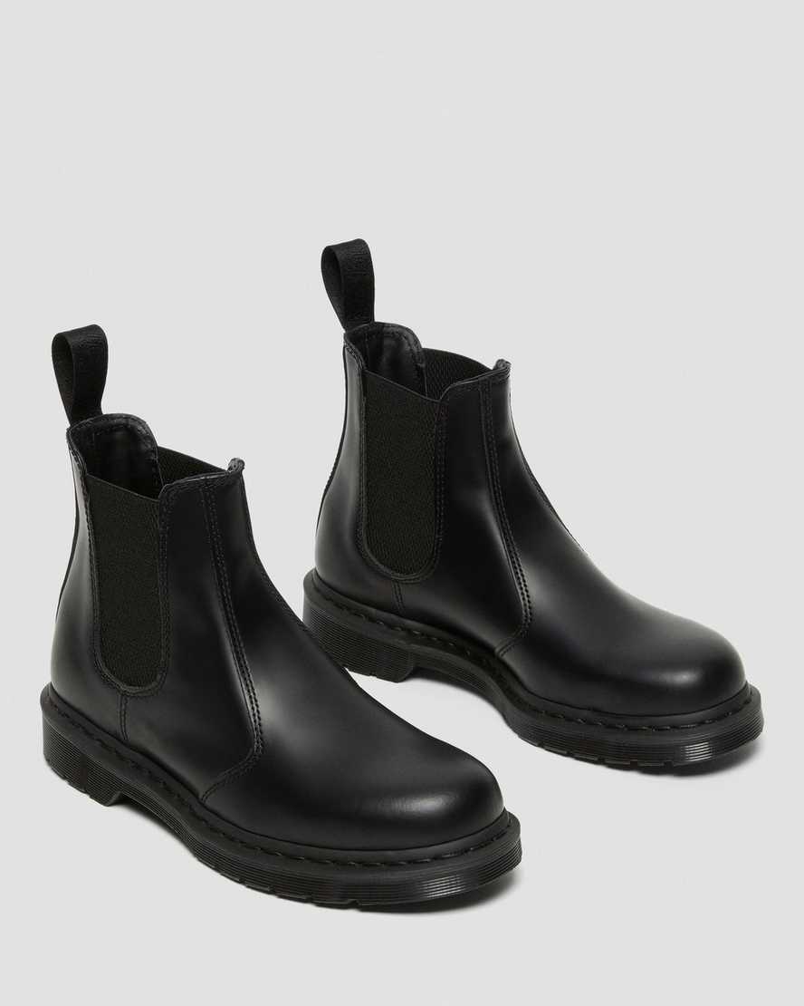 Dr Martens 2976 Mono Smooth Leather Women Chelsea Boots Black | 60BCMILTS