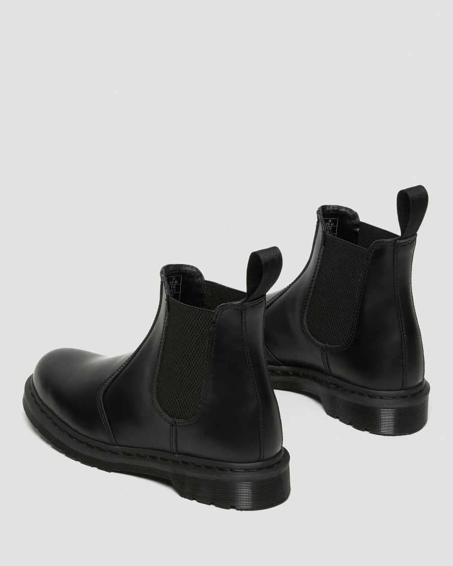 Dr Martens 2976 Mono Smooth Leather Women Chelsea Boots Black | 60BCMILTS