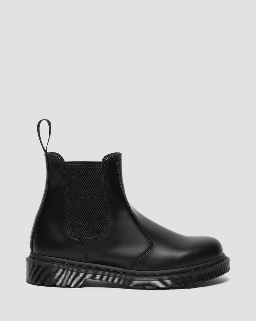 Dr Martens 2976 Mono Smooth Leather Women Chelsea Boots Black | 60BCMILTS