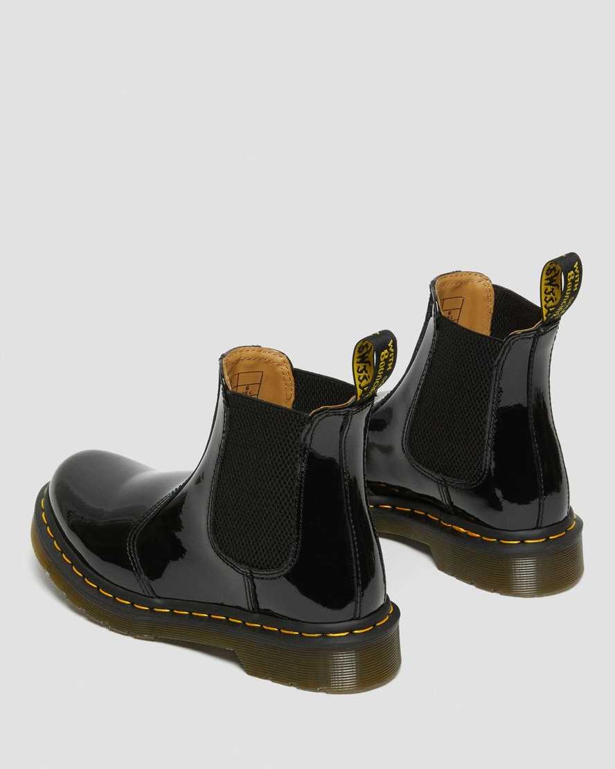 Dr Martens 2976 Patent Leather Women Patent Boots Black | 48PGWSZDL