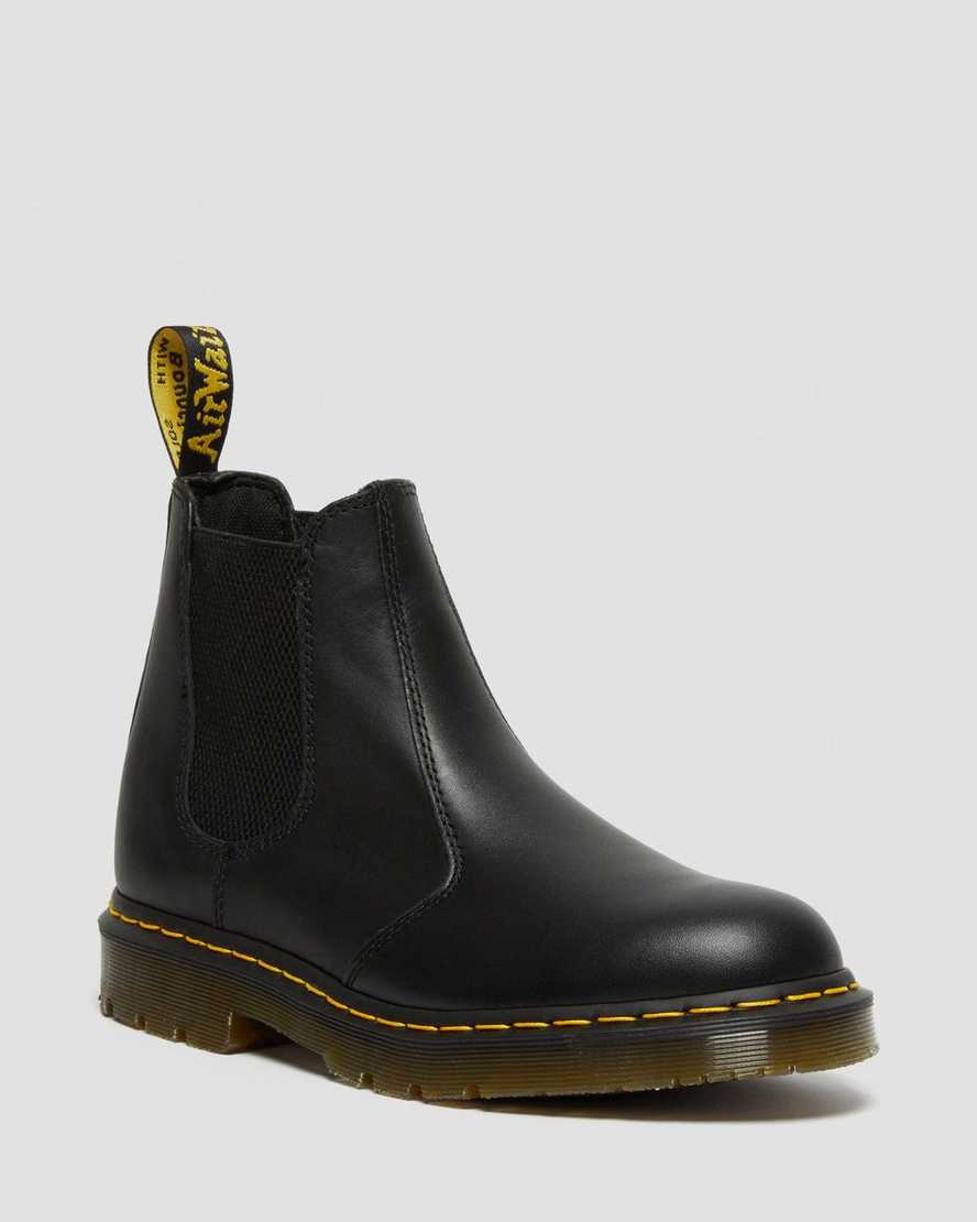 Dr Martens 2976 Slip Resistant Leather Men Ankle Boots Black | 72JTCZWUL