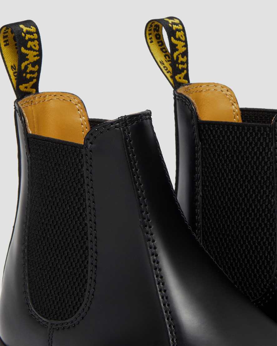 Dr Martens 2976 Smooth Leather Women Chelsea Boots Black | 92FGEXVDL