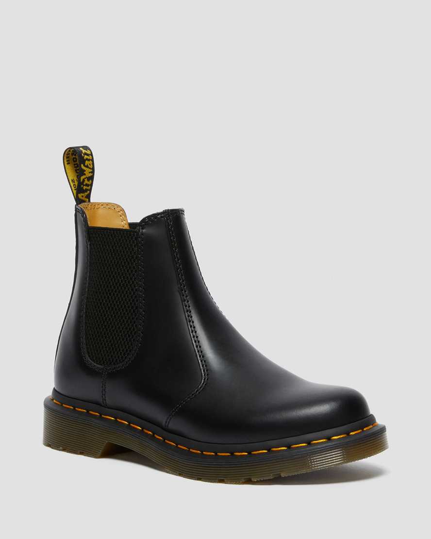 Dr Martens 2976 Smooth Leather Women Chelsea Boots Black | 92FGEXVDL