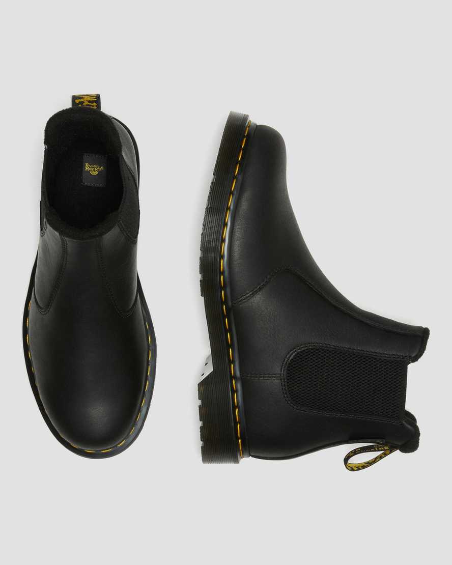 Dr Martens 2976 Warmwair Leather Men Chelsea Boots Black | 09NYDTSIW