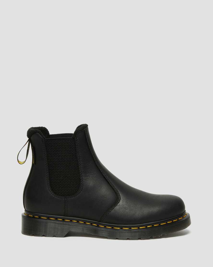 Dr Martens 2976 Warmwair Leather Men Chelsea Boots Black | 09NYDTSIW