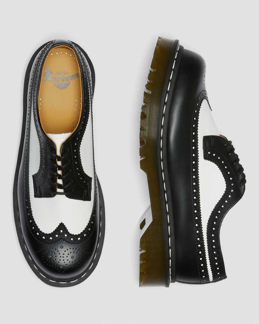 Dr Martens 3989 Bex Smooth Leather Women Brogues Black | 07NMSHBEK