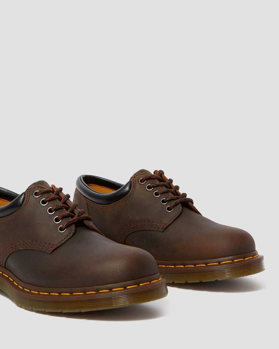 Dr Martens 8053 Crazy Horse Leather Women Casual Shoes Brown | 49UGRNFBT