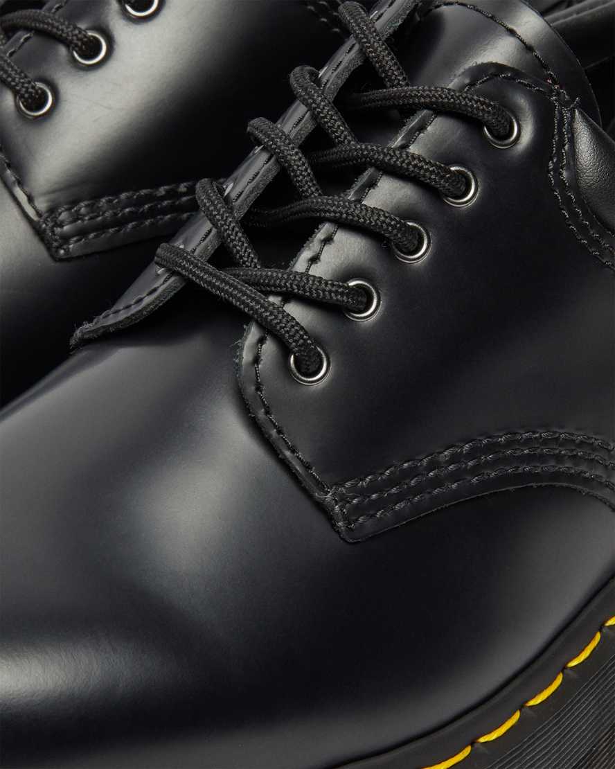 Dr Martens 8053 Leather Platform Men Oxfords Shoes Black | 13GPDNJAW