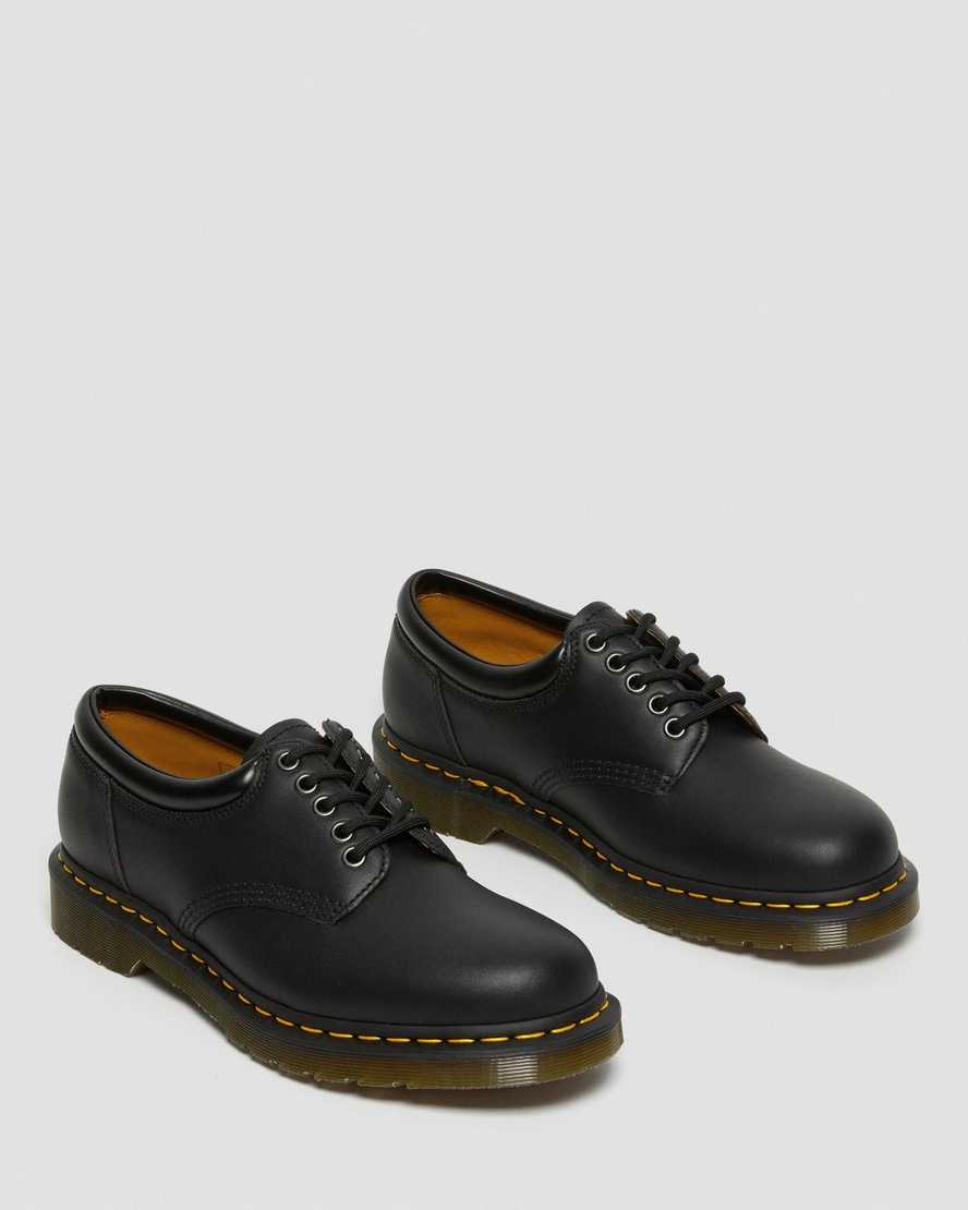 Dr Martens 8053 Nappa Leather Men Oxfords Shoes Black | 73JAQMHDV