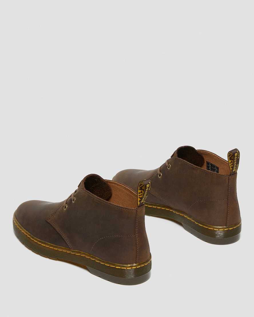 Dr Martens Cabrillo Crazy Horse Leather Desert Men Ankle Boots Brown | 38DSKMUNW