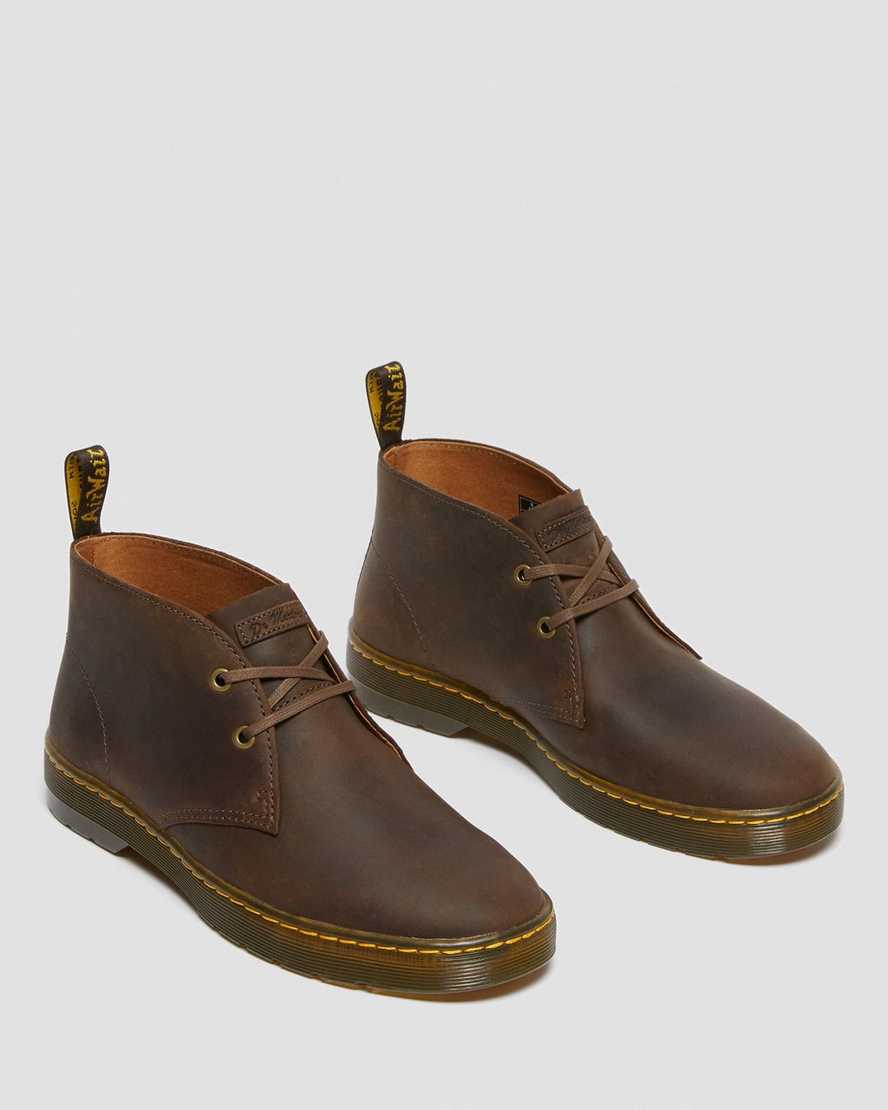 Dr Martens Cabrillo Crazy Horse Leather Desert Men Ankle Boots Brown | 38DSKMUNW