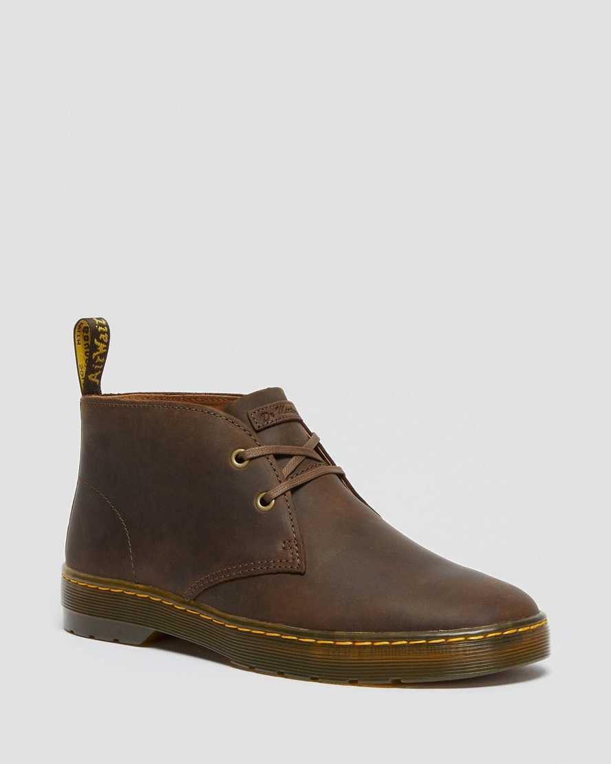 Dr Martens Cabrillo Crazy Horse Leather Desert Men Ankle Boots Brown | 38DSKMUNW