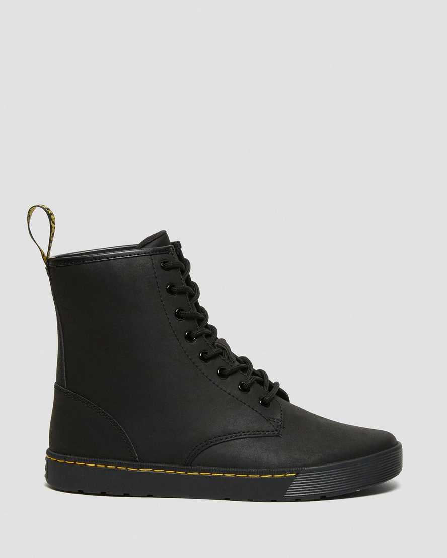 Dr Martens Cairo Leather Casual Shoes Men Lace Up Boots Black | 27QTRVCYH