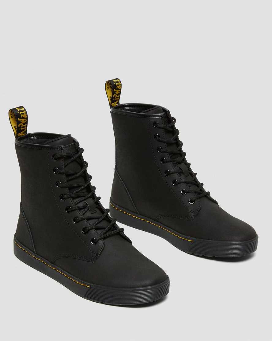 Dr Martens Cairo Leather Casual Shoes Men Lace Up Boots Black | 27QTRVCYH