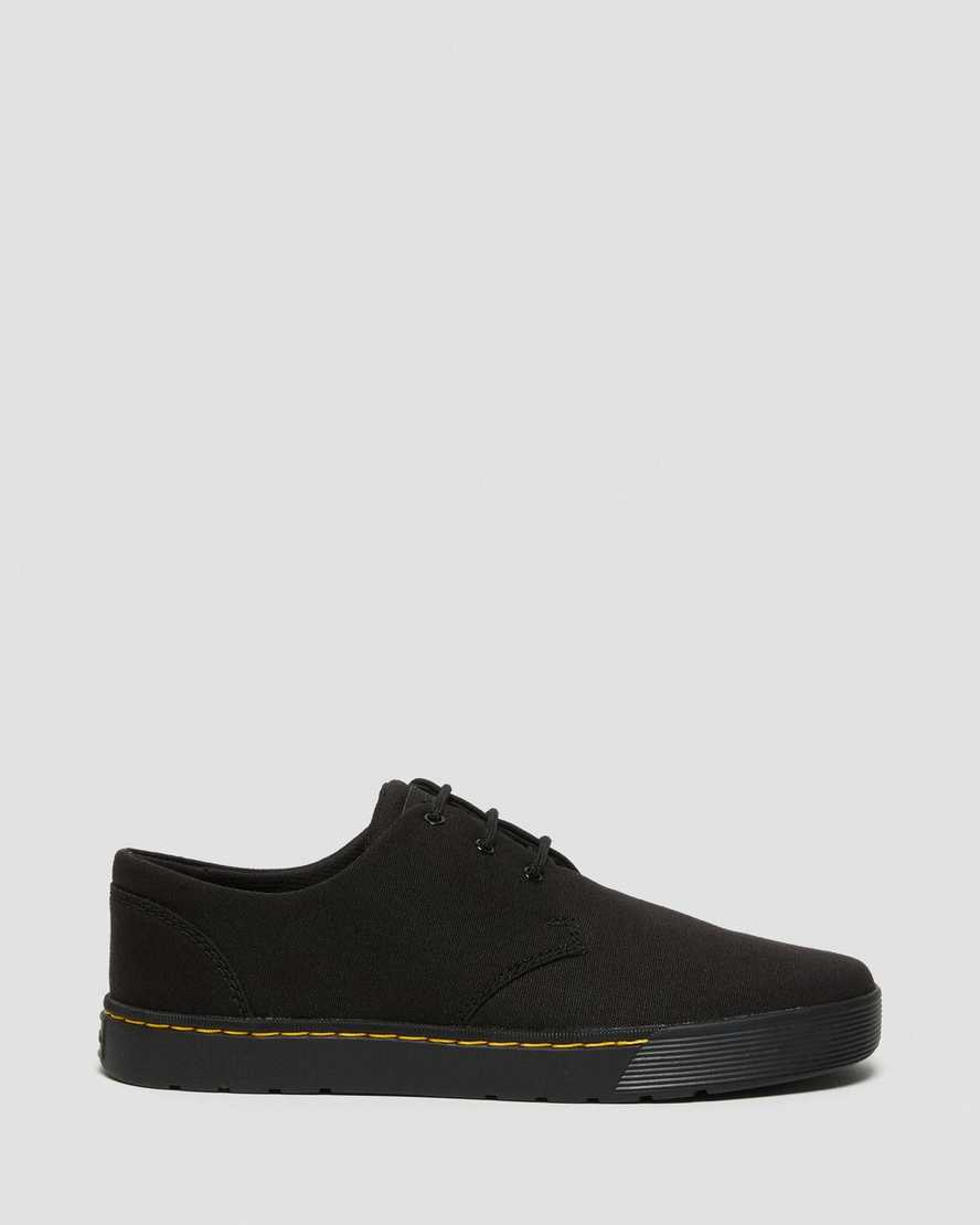 Dr Martens Cairo Low Men Canvas Shoes Black | 31VAZITDH