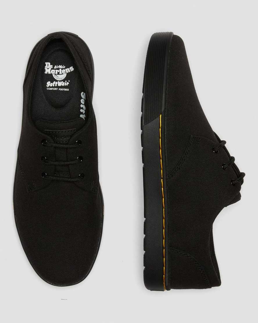 Dr Martens Cairo Low Men Canvas Shoes Black | 31VAZITDH