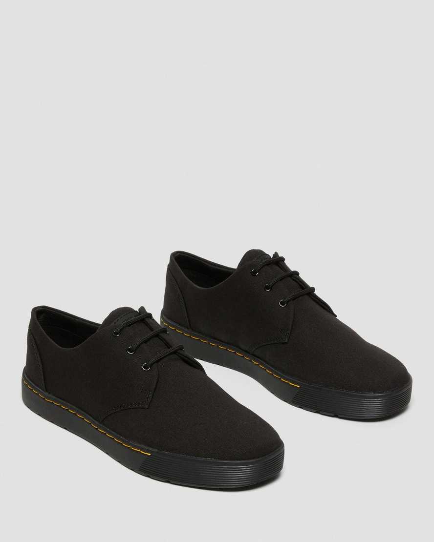 Dr Martens Cairo Low Men Canvas Shoes Black | 31VAZITDH