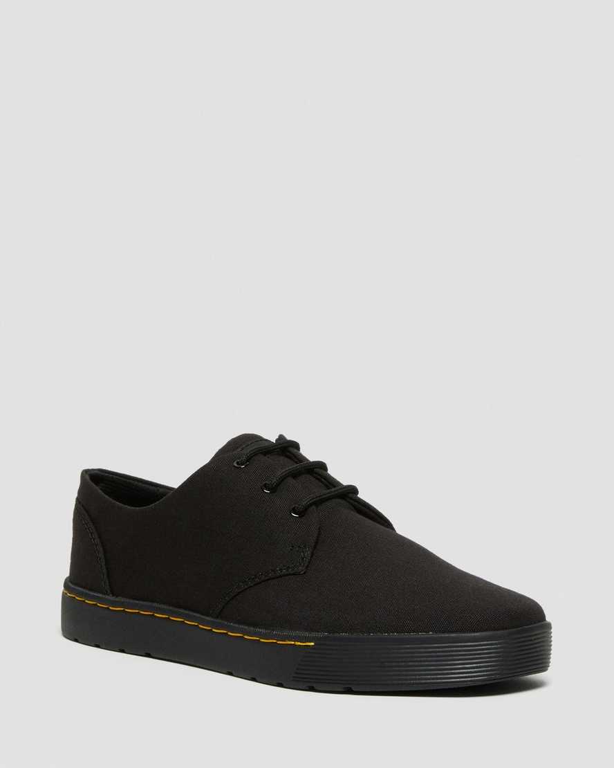 Dr Martens Cairo Low Men Canvas Shoes Black | 31VAZITDH