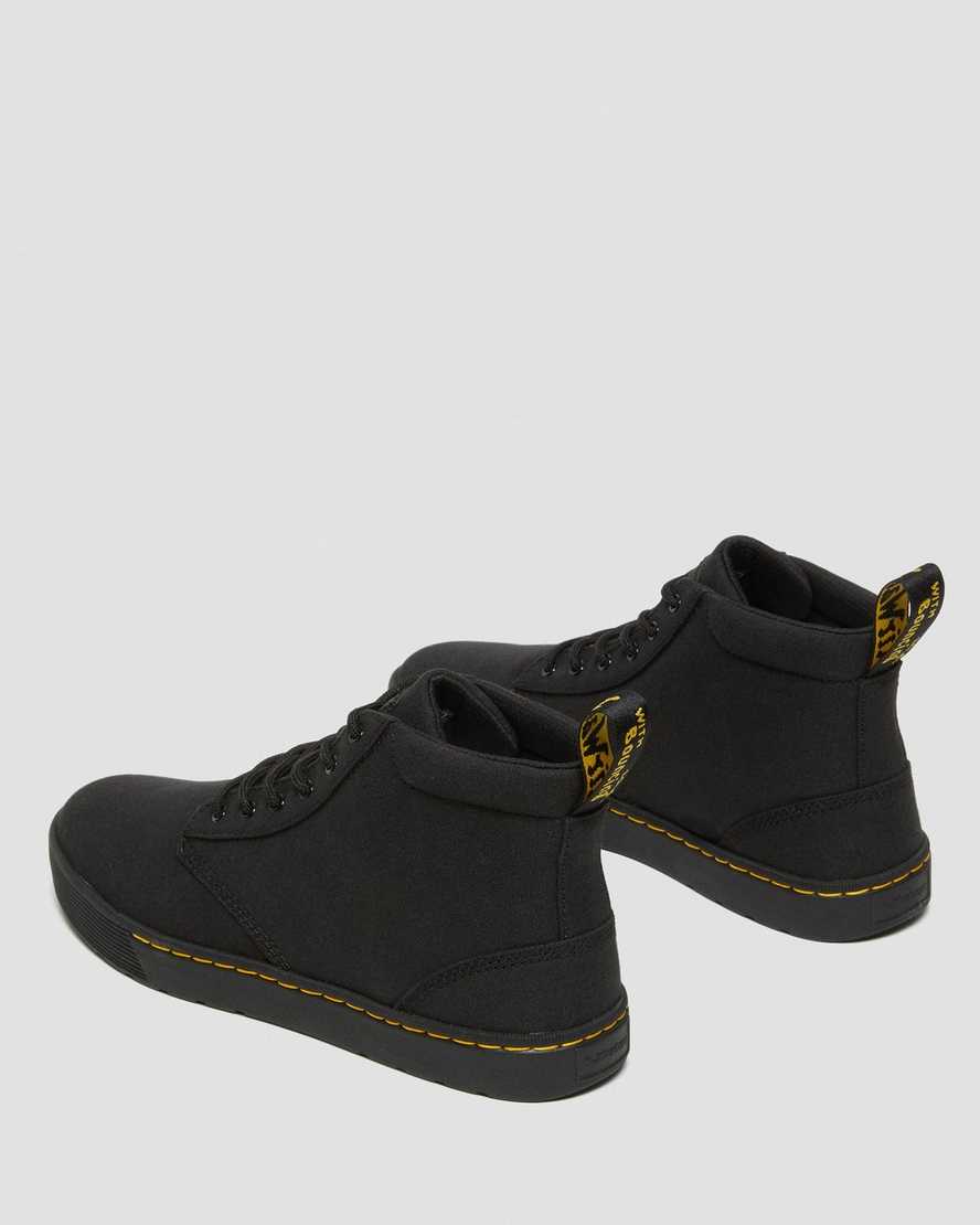 Dr Martens Cairo Men Canvas Boots Black | 51ZTNXJVM