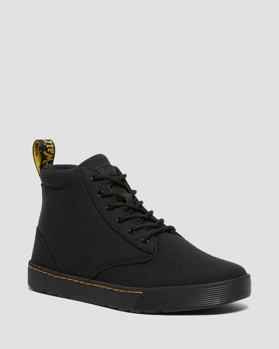 Dr Martens Cairo Men Canvas Boots Black | 51ZTNXJVM