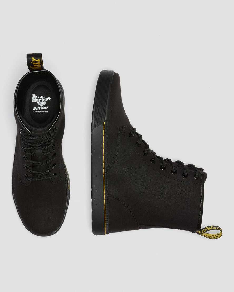 Dr Martens Cairo Men Canvas Boots Black | 59GDBHAZP