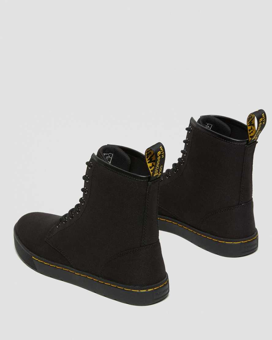 Dr Martens Cairo Men Canvas Boots Black | 59GDBHAZP