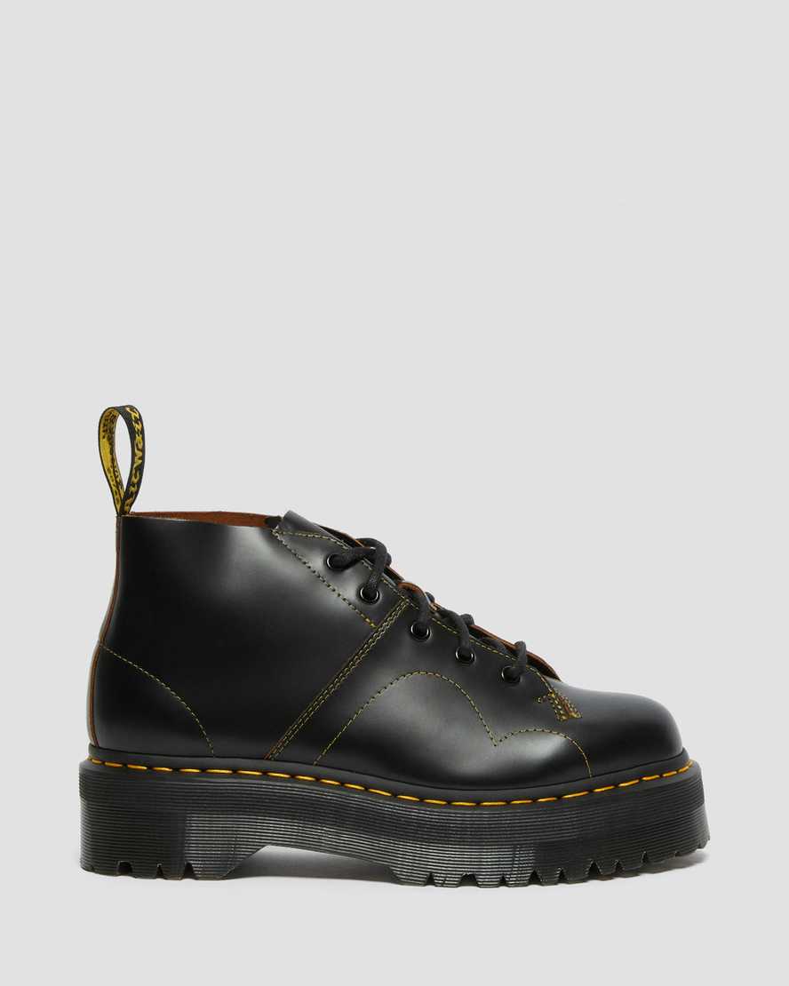 Dr Martens Church Platform Monkey Women Ankle Boots Black | 15QNDEBOT