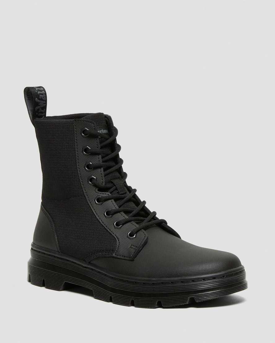 Dr Martens Combs II Poly Men Lace Up Boots Black / Black | 03EAUKMBY