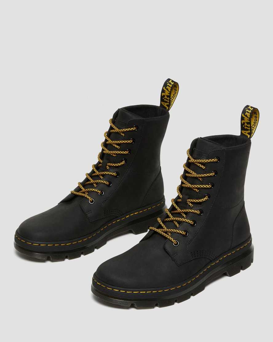 Dr Martens Combs Leather Men Ankle Boots Black | 26JETWSUR