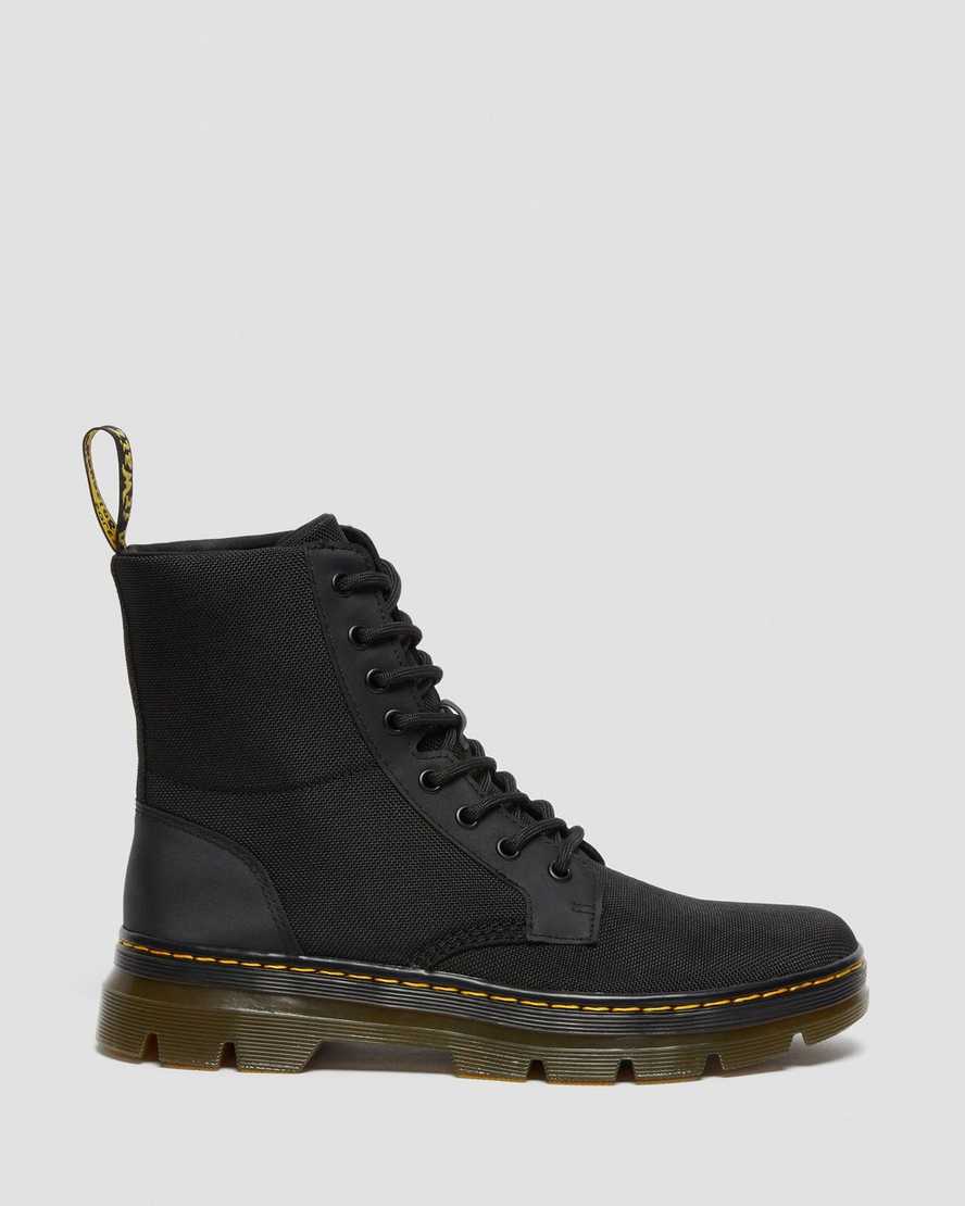 Dr Martens Combs Poly Men Utility Boots Black | 49EDXAMOZ