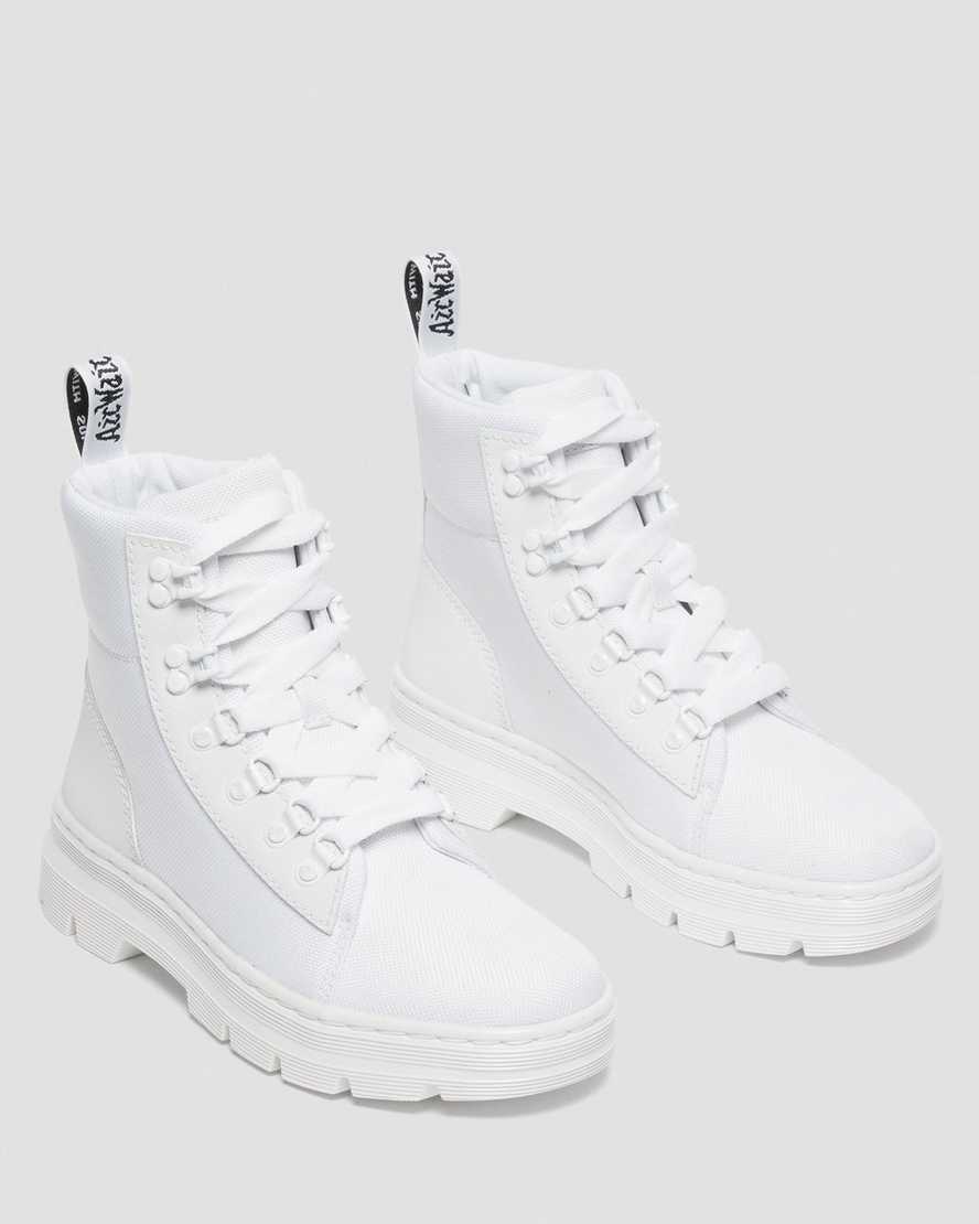 Dr Martens Combs Poly Women Ankle Boots White | 85VAGLCXU