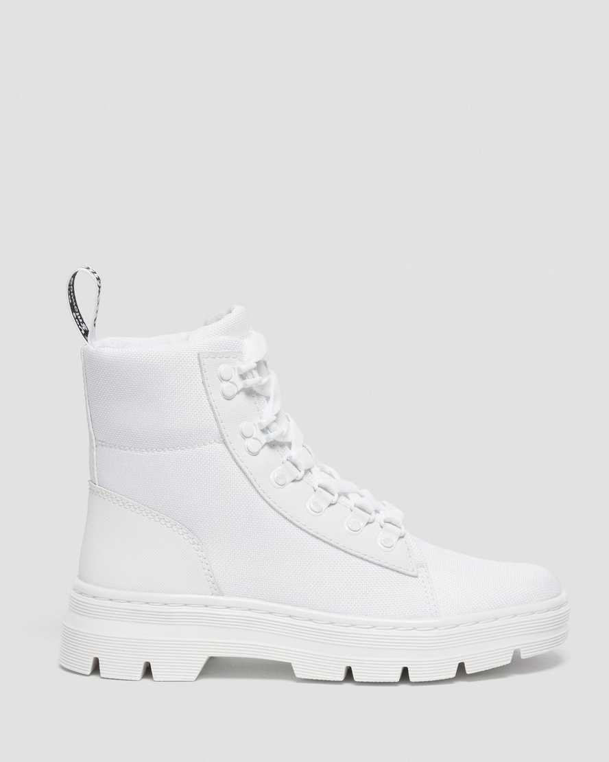 Dr Martens Combs Poly Women Ankle Boots White | 85VAGLCXU