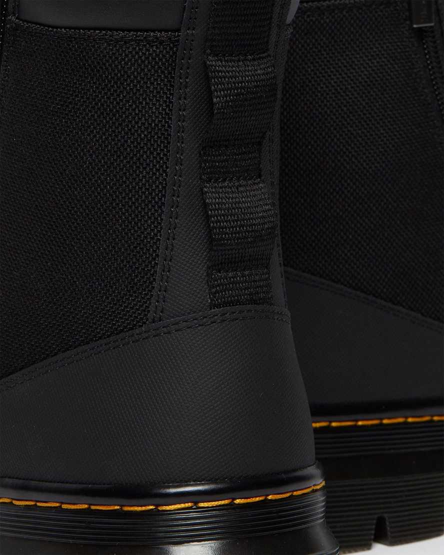 Dr Martens Combs Zip Men Utility Boots Black | 68NKZLRFU