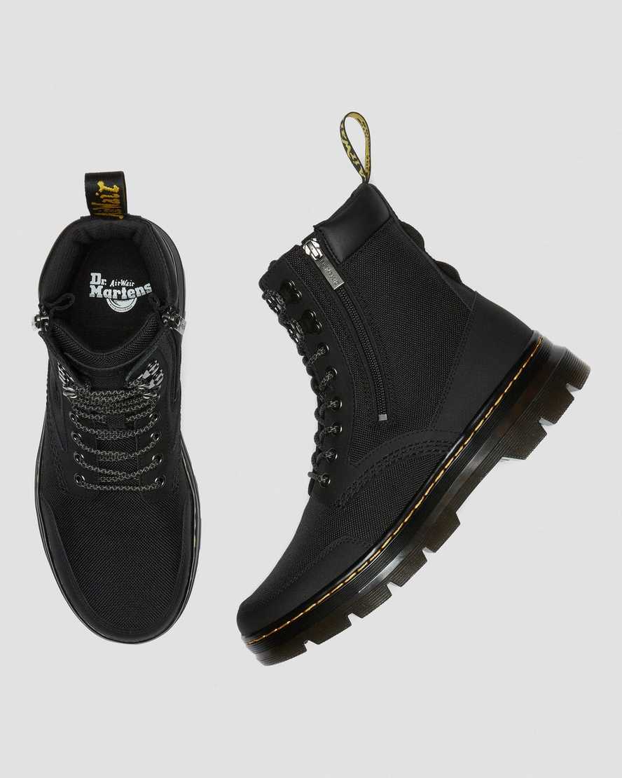 Dr Martens Combs Zip Men Utility Boots Black | 68NKZLRFU