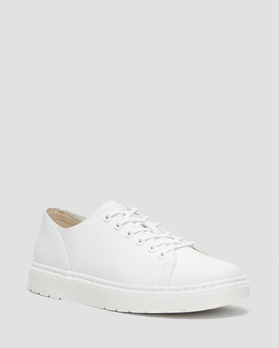 Dr Martens Dante Leather Men Oxfords Shoes White | 57LYWRUQB