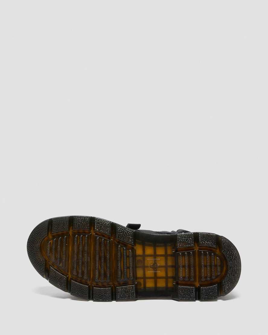 Dr Martens Forster Men Webbing Sandals Black | 80FZOKUYX