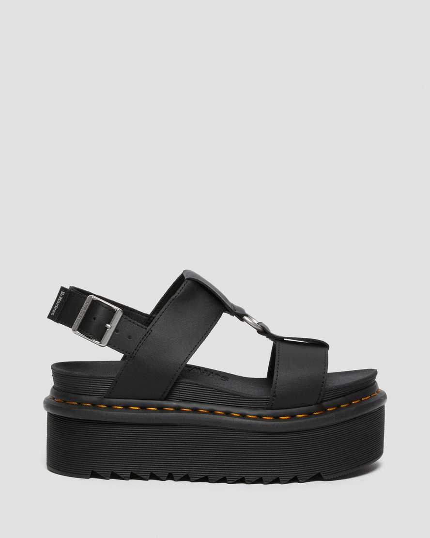 Dr Martens Francis Leather Women Strap Sandals Black | 29WQSNAUR