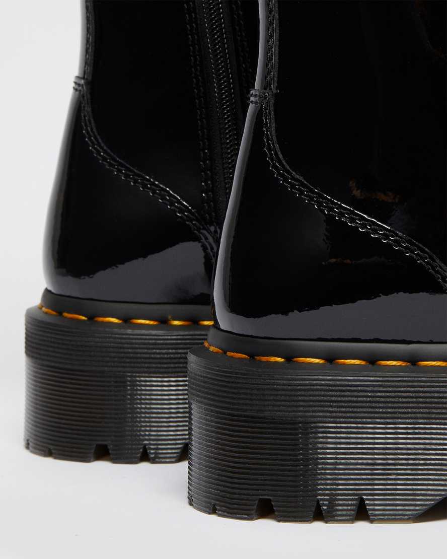 Dr Martens Jadon Patent Leather Women Patent Boots Black | 56PABHIKM