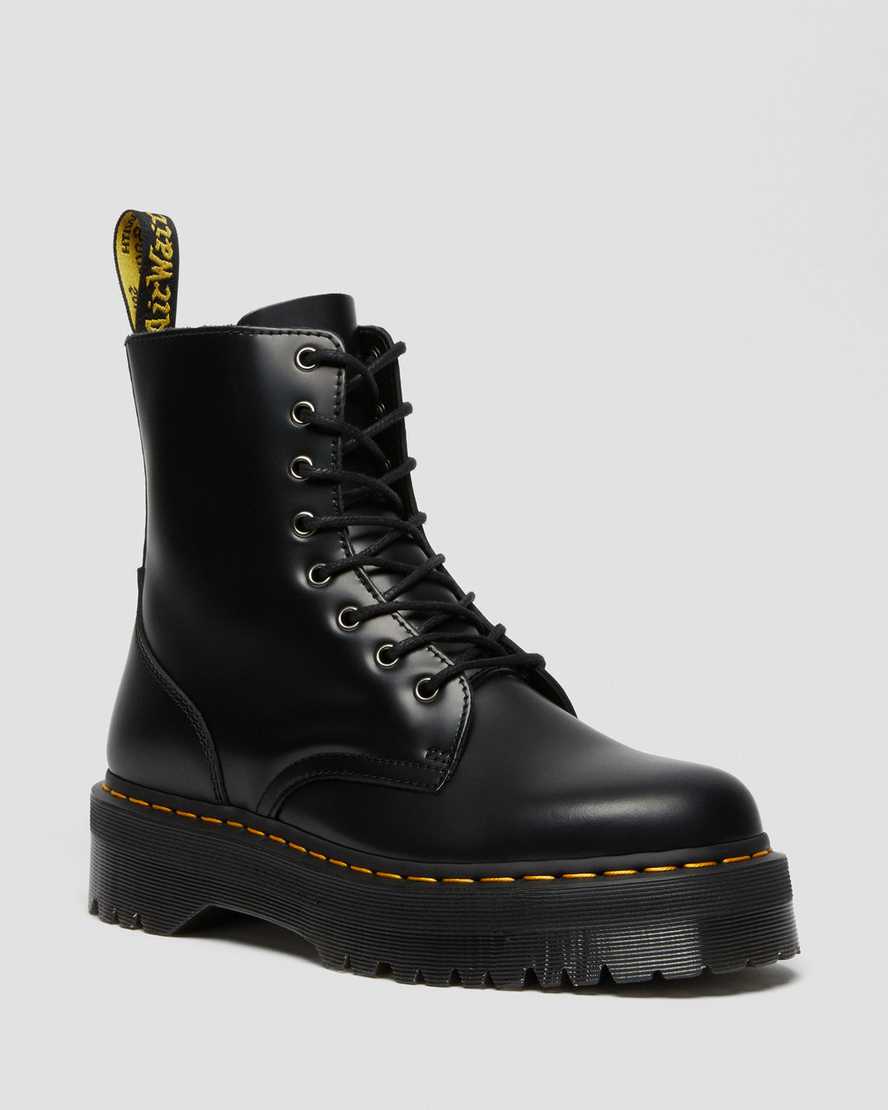 Dr Martens Jadon Smooth Leather Men Ankle Boots Black | 48XQIKCPY