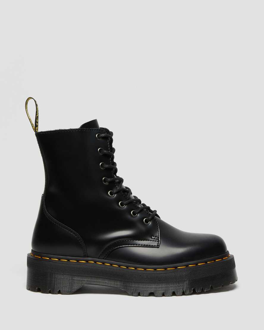 Dr Martens Jadon Smooth Leather Women Ankle Boots Black | 90JETBSGM