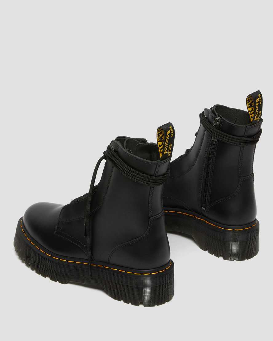 Dr Martens Jarrick Smooth Leather Men Lace Up Boots Black | 35VEHIJZK