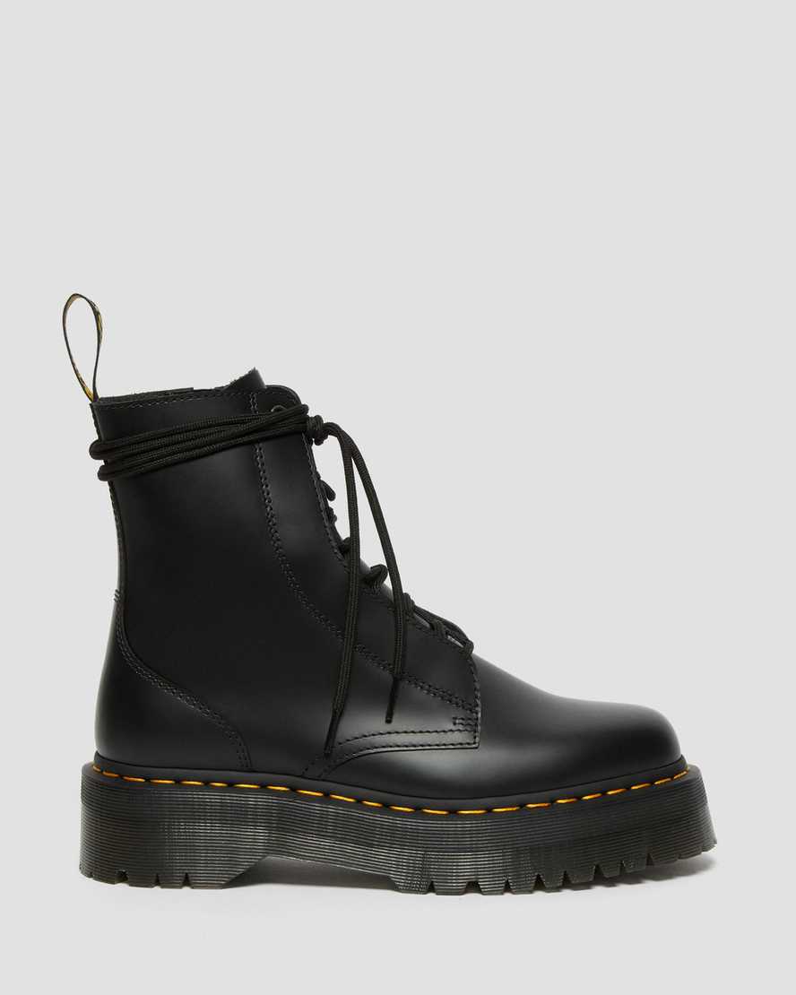 Dr Martens Jarrick Smooth Leather Men Lace Up Boots Black | 35VEHIJZK