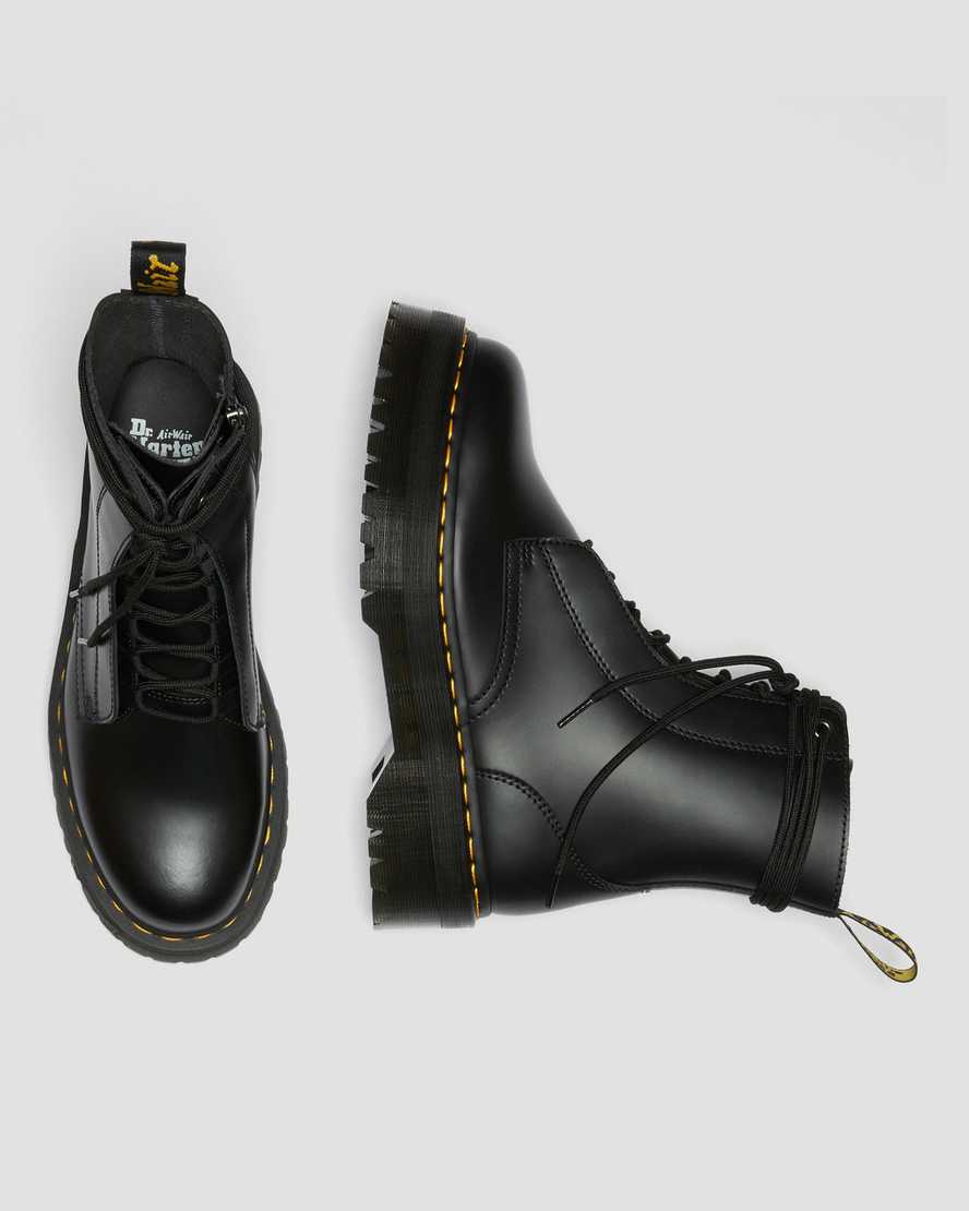 Dr Martens Jarrick Smooth Leather Men Lace Up Boots Black | 35VEHIJZK