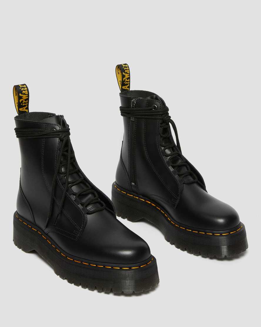 Dr Martens Jarrick Smooth Leather Men Lace Up Boots Black | 35VEHIJZK