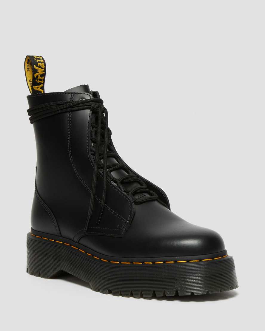 Dr Martens Jarrick Smooth Leather Men Lace Up Boots Black | 35VEHIJZK